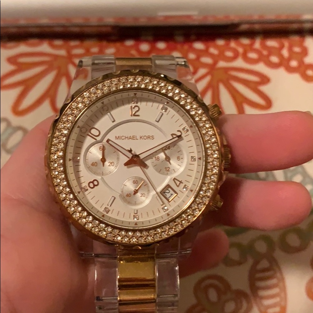 Rose gold Michael Kors watch